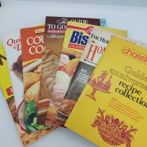 Lot Of 5 Vintage Cook Booklets Chatelaine, Betty Crocker, Nestle, Eagle Brand
